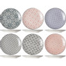 Cosy&Trendy borden Delerio - 23.5 cm - set van 6