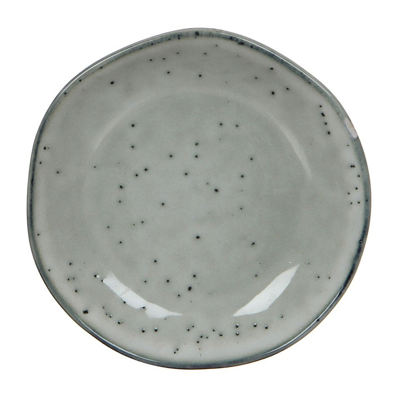 Mica gebaksbord Tabo - 14 cm - grijs