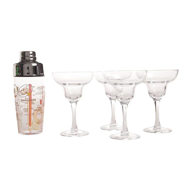 Luminarc margarita shaker met 5 glazen