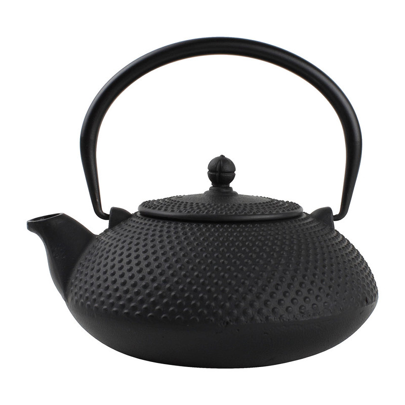 Theepot gietijzer - 1.1 liter - zwart