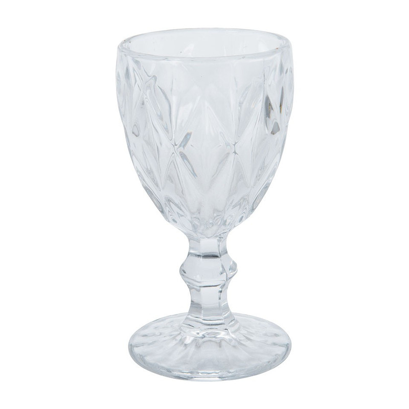 Wijnglas diamant - 24.5 cl - helder