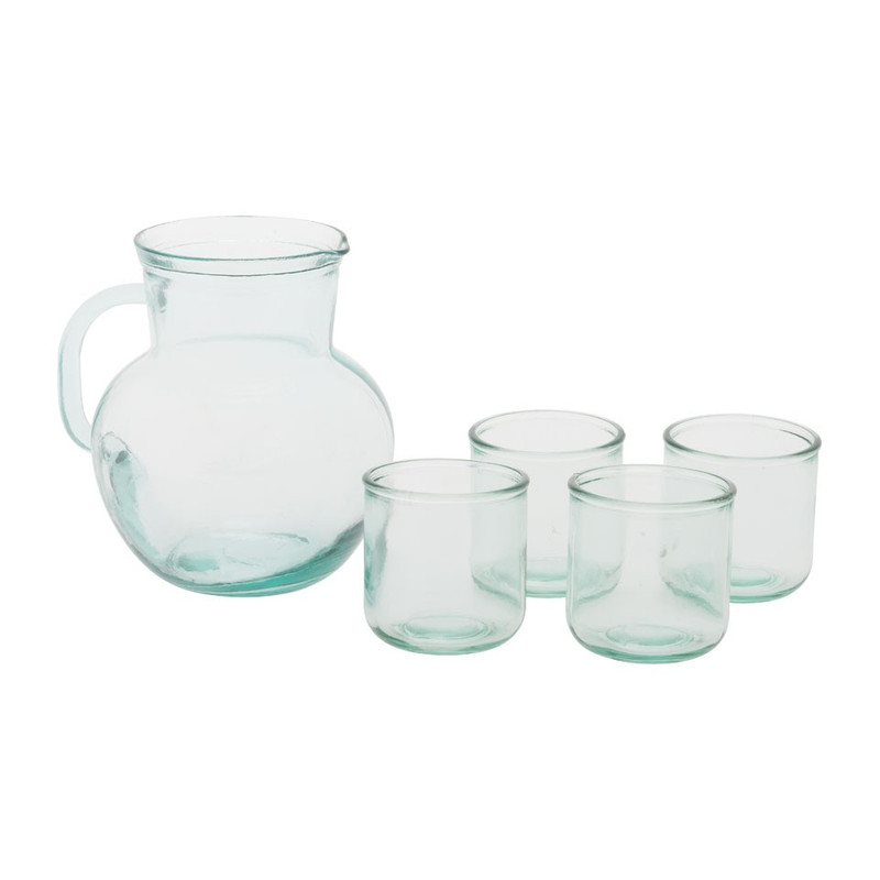 Sapkan met glazen - recycled glas - 2,3 liter