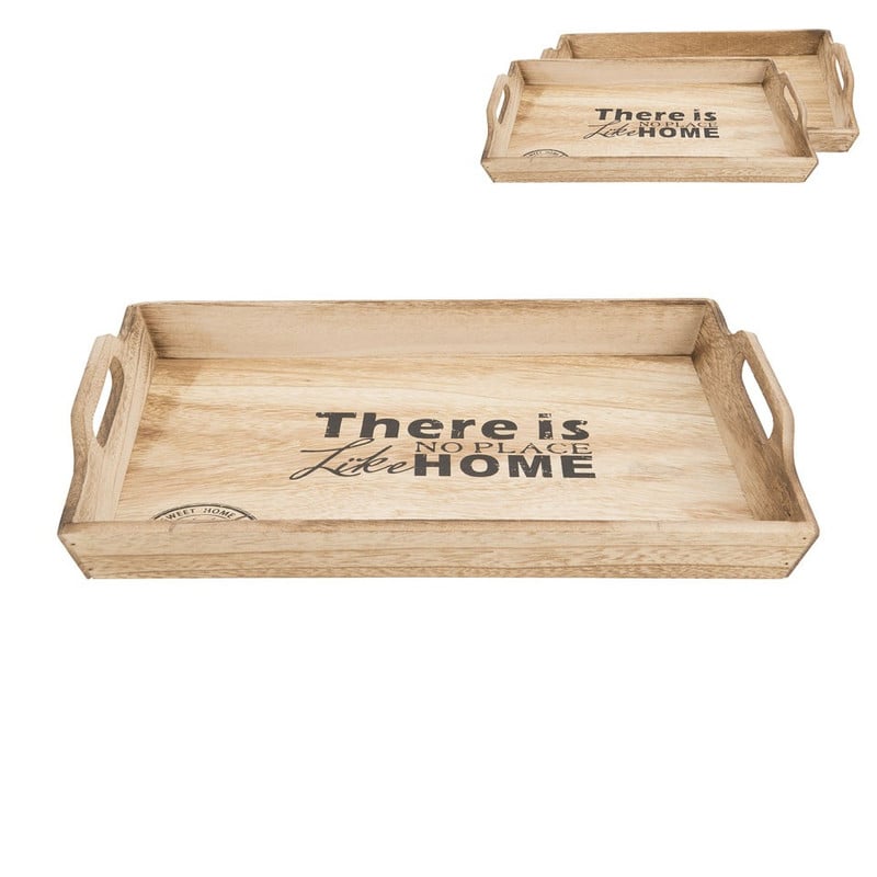 Cosy&Trendy dienblad home - 42x29x6 cm - set van 2