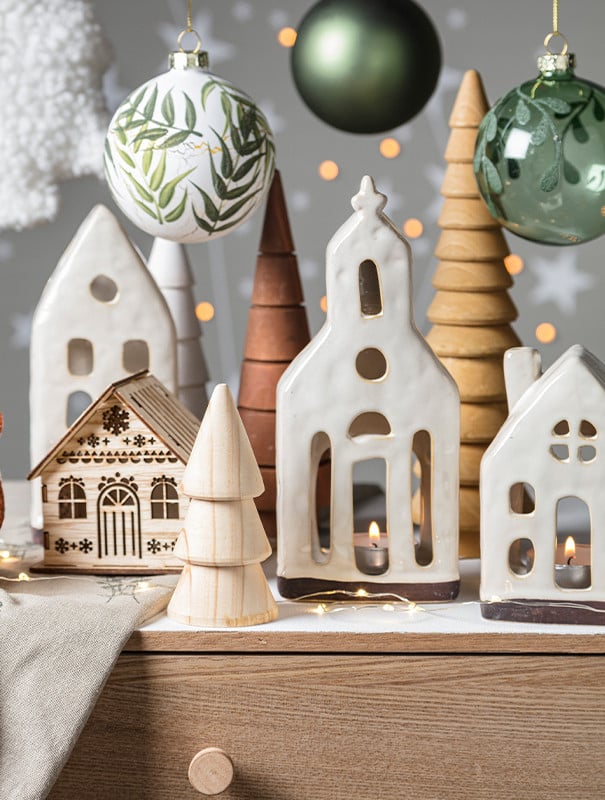 Klein kerstdorpje