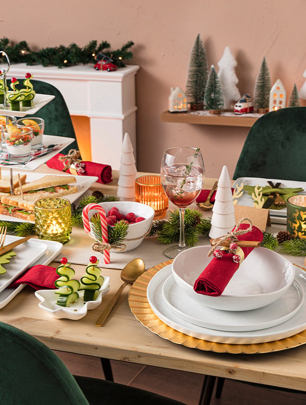 Klassiek kerstservies