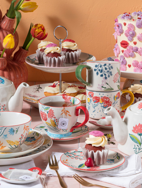 Bloem servies